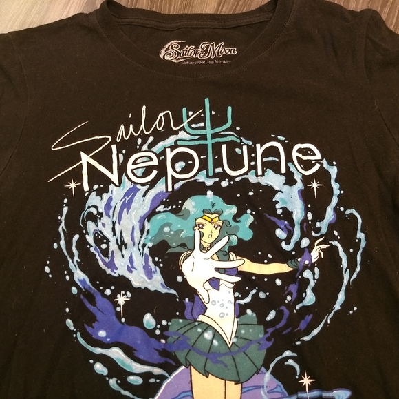 Sailor Moon Tops - SAILOR NEPTUNE T-SHIRT 👕 Sailor Moon Anime Tee S Sailor Moon Tops - SAILOR NEPTUNE T-SHIRT 👕 Sailor Moon Anime Tee S